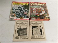 2 Work Baskets issues 1948 & Quilt World 1985