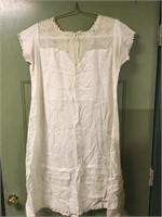 Vintage Table Cloth Dress? stains of bottom,damage