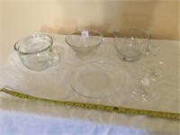 Princess House-Cup, Plate, Dish, bowl, glass wicks
