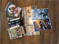 Clam Shell VHS Movies-mostly children's movies