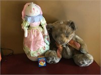 Large Teddy Bear and Pokemon coloring set & bunny