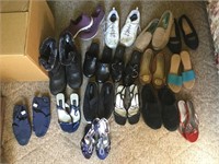 Collection of Shoes, sandells boots size 8