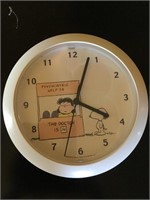 Battery Snoopy and Lucy Clock