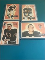4 Different 1955 Bowman Chicago Bears cards