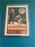 1973-74 Topps Pete Maravich card – Atlanta Hawks