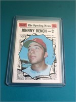 1970 Topps #464 Johnny Bench All-Star card – Cinci