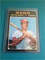 1971 Topps #250 Johnny Bench card – Cincinnati Red