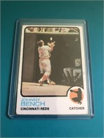 1973 Topps #380 Johnny Bench card – Cincinnati Red