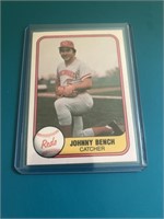 1981 Fleer #196 Johnny Bench card – Cincinnati Red