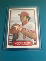 1982 Fleer #57 Johnny Bench card – Cincinnati Reds
