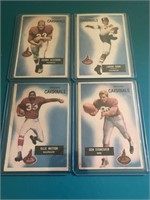 4 Different 19055 Bowman Chicago Cardinals cards