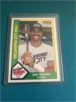 1990 CMC Juan Gonzalez ROOKIE CARD – Rangers