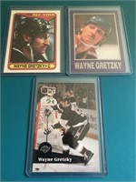 3 Different Wayne Gretzky card – Oilers Kings