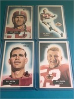 4 Different 1955 Bowman San Francisco 49ers cards