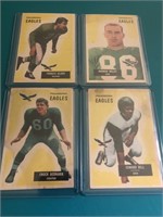 4 Different 1955 Bowman Philadelphia Eagles cards