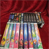 Disney VHS tapes, Bruce lee movies and more.