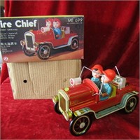 Vintage in box. Fire Chief. Battery operated.