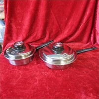 (2) TIME O MATIC PANS. T304 STAINLESS STEEL.