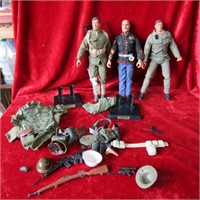 12" army figurines. Some Hasbro.