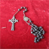 Marked Sterling silver Rosary.