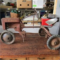 Vintage Inland Tractall Pedal Tractor.