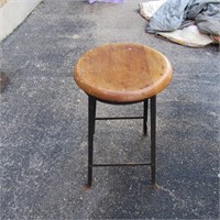 Antique industrial stool.