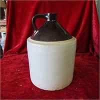 Brown top stoneware jug.
