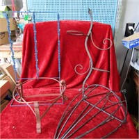 Vintage plant stand lot. And chip point of sale