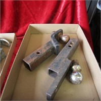 (2) trailer Hitch and balls.
