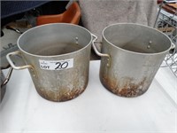2 KH No.12 Stock Pots, Aluminium, 250mm dia.