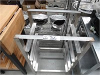 S/S Kitchen Utility Stand, 4 Tier