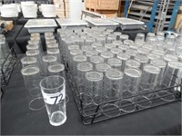 80 Arc 285MI Pot Glasses & 2 Glass Racks