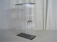Plexi glass 2-tier display case w/ 2 keys
