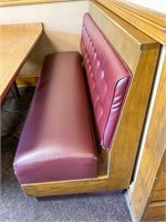 Long Single Dining Booth Seat 66" long