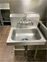 Stainless Steel Hand Washing Sink 17.25" wide