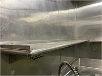 92"x14" long stainless steel shelf