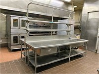 Large double sided Stainless prep table