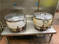 2 Large propane Rice Cookers