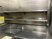 Two 68"x 14" Stainless steel shelves