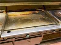 Imperial 48" counter top griddle propane (right)