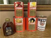Lyons Large Dessert Toppings-syrups and 1 large