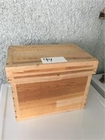 Tin Lined Wood Box (17" W x 13" T)