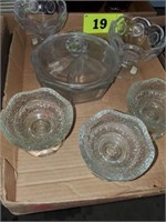 FOSTORIA COIN BOWLS- COVERED CANDY- MISC. PCS.