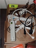 FLAT OF HOUSEHOLD EXT. CORDS- POWER STRIP
