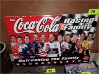 NASCAR COCA COLA RACING FAMILY ADVERTISING BOARD