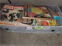 TOTE OF VTG. BOARD & OTHER GAMES