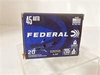 (20) Rounds Federal SJHP Defensive, 205 gr.