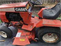 CASE 224 RIDING MOWER, PLOW, EXTRA DECK