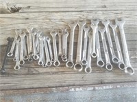 A lot of metric wrenches