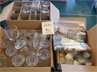 Assorted Votive Cups & Aprrox 29 Stemware Glasses